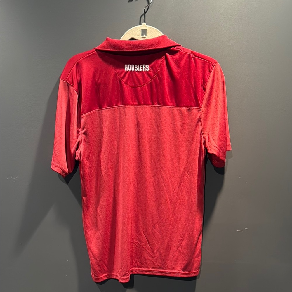 Men's Red Indiana University “IU” Red Polo Shirt - Picture 2 of 3
